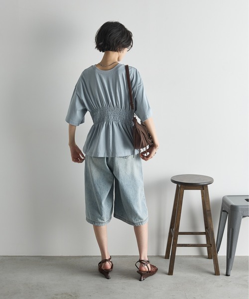 THE Yon 半袖カットソー FREE サックスブルー レディース : ZOZOTOWN