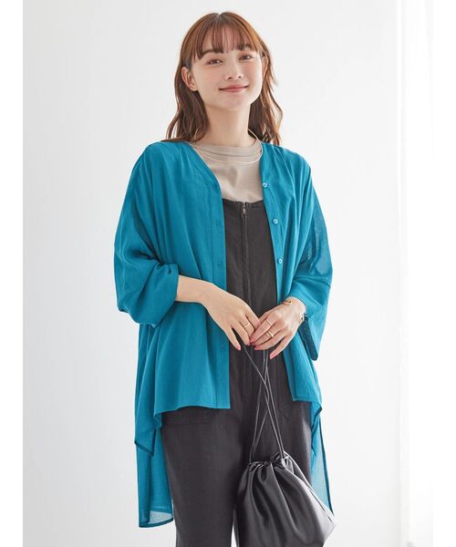 「AMERICAN HOLIC」 半袖ブラウス M ブラック レディース_画像2
