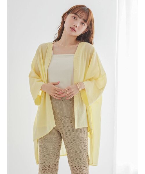「AMERICAN HOLIC」 半袖ブラウス M ブラック レディース_画像3