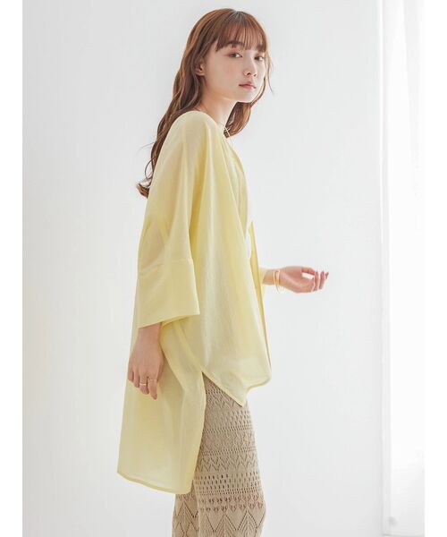 「AMERICAN HOLIC」 半袖ブラウス M ブラック レディース_画像4