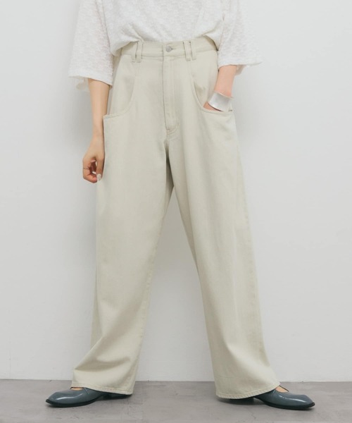 「KBF」 チノパンツ 36 アイボリー レディース
