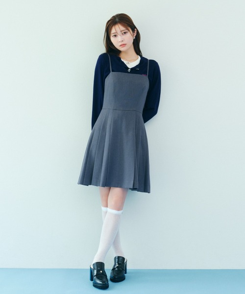 SNIDEL ワンピース プリーツミニジャンスカ : ZOZOTOWN Yahoo!店