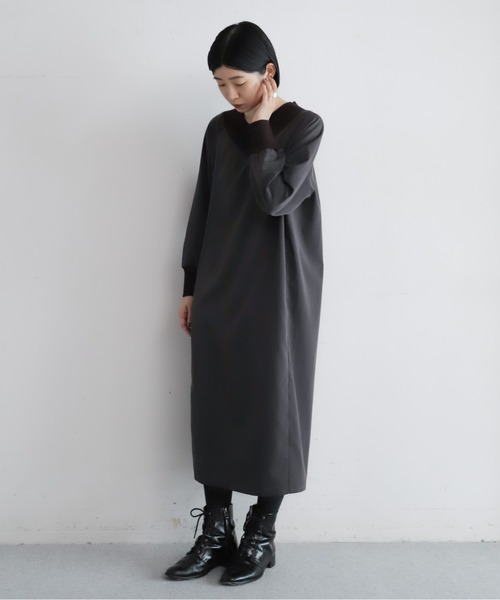 NOMBRE IMPAIR（ノンブルアンペール） ワンピース リブVネック