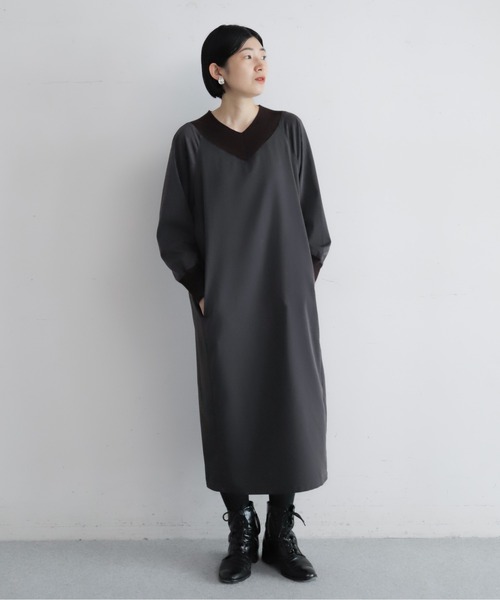 NOMBRE IMPAIR（ノンブルアンペール） ワンピース リブVネック