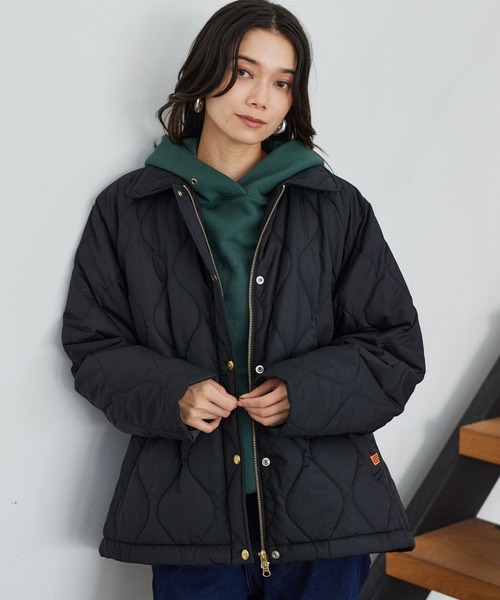 UNIVERSAL OVERALL ブラック キルティングジャケット　新品 セール】【UNIVERSAL OVERALL/ユニバーサルオーバーオール