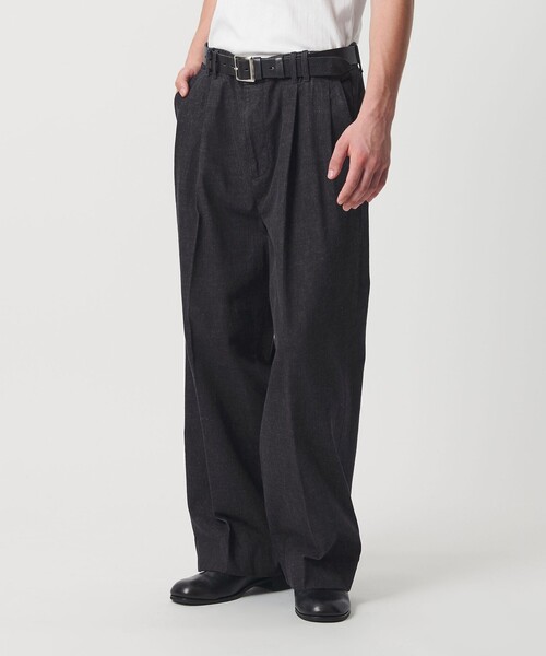 UNITED ARROWS ブラック ワイドレッグデニム monkey time BEAUTY＆YOUTH UNITED ARROWS ジーンズ エイジレス デニム