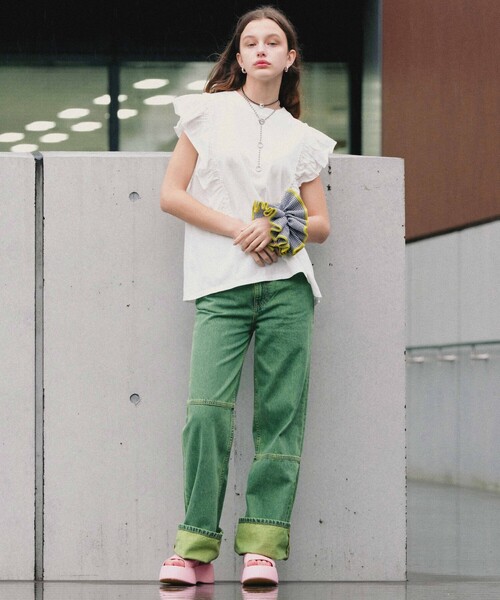 「Firsthand」 ノースリーブトップス FREE ブラック レディース_画像2