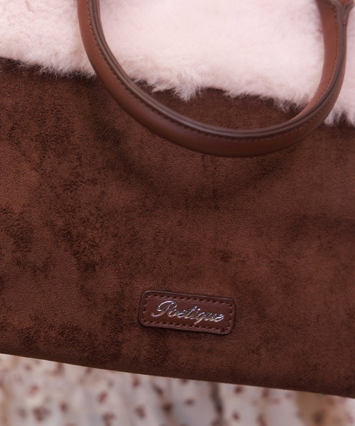 axes femme POETIQUE ショルダーバッグ バッグ レースアップムートン