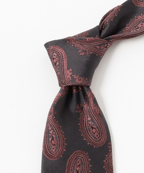 BEAMS F（ビームスF） ネクタイ シルク ペイズリー柄 ジャカード