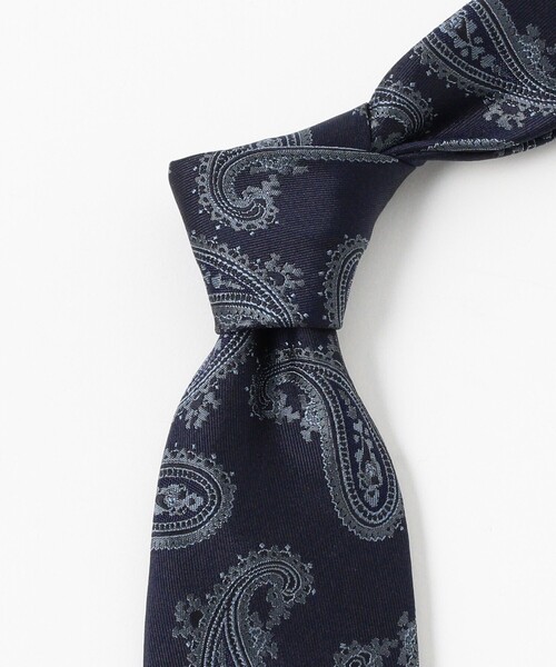 BEAMS F（ビームスF） ネクタイ シルク ペイズリー柄 ジャカード