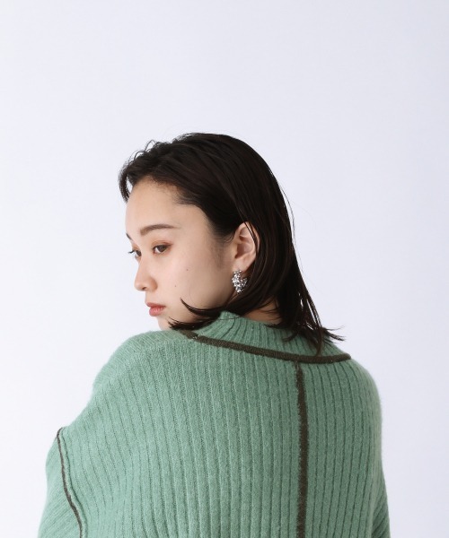 JEANASIS（ジーナシス） 長袖ニット FREE グリーン レディース