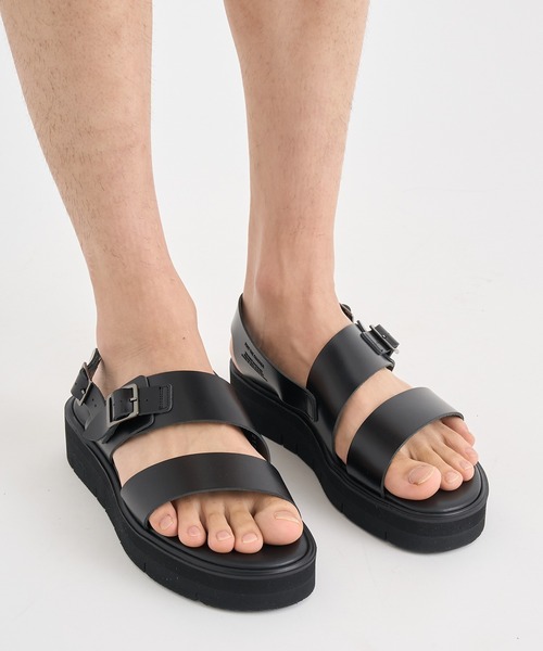 「foot the coacher」 サンダル 8 ブラック メンズ_画像2