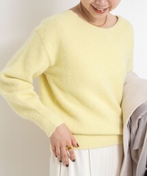 極美品　2024年発売　ノーリーズ　フォックスファーニット　ヘアリーニット NOLLEY'S Sophi（ノーリーズソフィー） ニット セーター ヘアリー2WAY