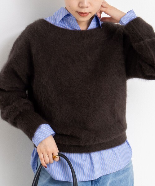 NOLLEY'S Sophi（ノーリーズソフィー） ニット セーター ヘアリー2WAY