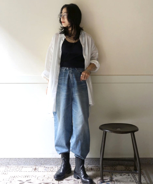 「JOURNAL STANDARD LUXE」 長袖シャツ - ホワイト レディース_画像9