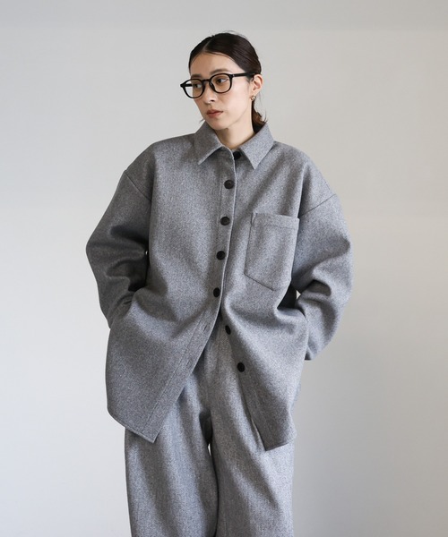 select MOCA（セレクトモカ） カバーオール フェイクウールシャツ