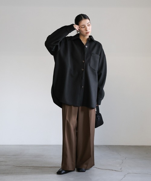 select MOCA（セレクトモカ） カバーオール フェイクウールシャツ