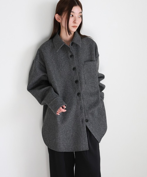 select MOCA（セレクトモカ） カバーオール フェイクウールシャツ