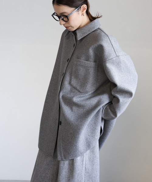 select MOCA（セレクトモカ） カバーオール フェイクウールシャツ