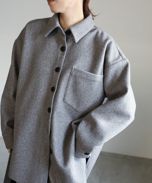 select MOCA（セレクトモカ） カバーオール フェイクウールシャツ