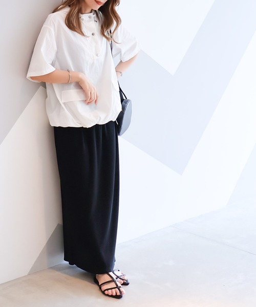 「Social GIRL」 プルオーバーパーカー M ホワイト系その他 レディース_画像7