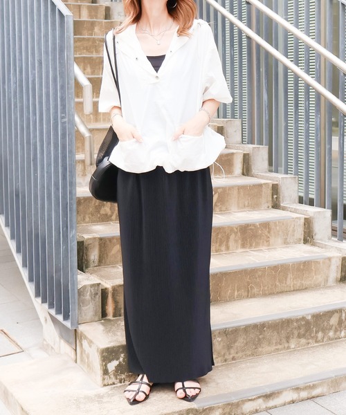 「Social GIRL」 プルオーバーパーカー M ホワイト系その他 レディース_画像8