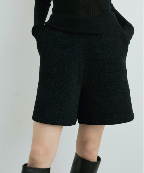 anuke アンヌーク　Knit Short Pants ブラック　38 anuke（アンヌーク） パンツ Knit Short Pants レディース : ZOZOTOWN