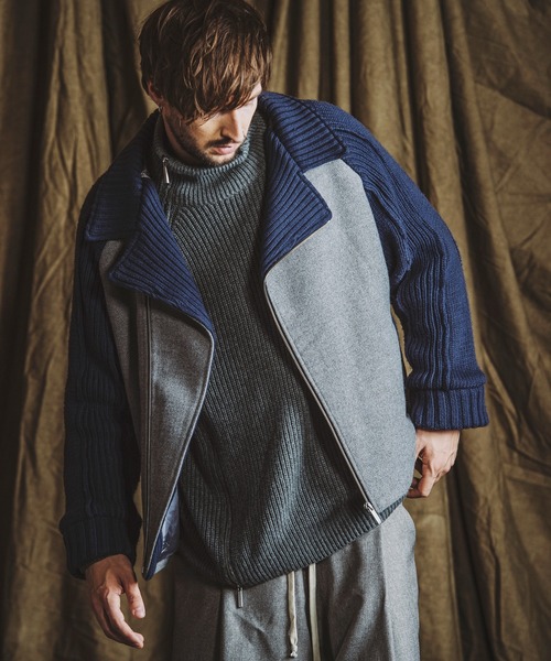 NO ID.（ノーアイディー） ライダースジャケット ONE SIZE ブラック