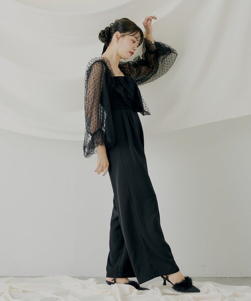 Chico（チコ） ドレス 「SALON byChico」フロントリボンドッキング