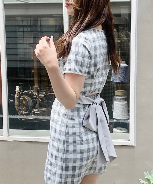 「NOMAE」 半袖ワンピース FREE ブラック系その他 レディース_画像2