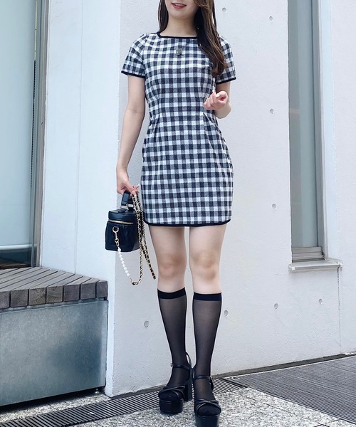 「NOMAE」 半袖ワンピース FREE ブラック系その他 レディース_画像7