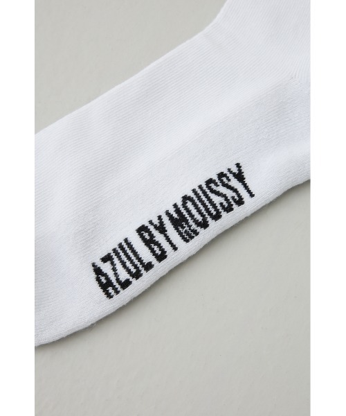 AZUL BY MOUSSY（アズールバイマウジー） 靴下 1ポイント刺繍ロング
