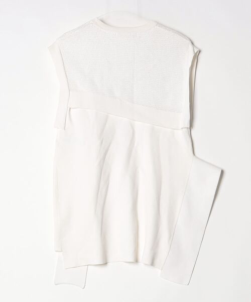 「UN3D.」 ノースリーブニット FREE ホワイト レディース_画像2