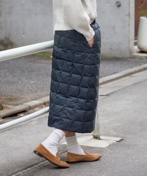 TAION（タイオン） スカート ベーシック セミロングダウンスカート