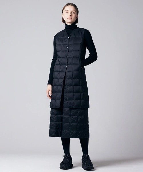 新品　タイオン　セミロングダウンスカート TAION（タイオン） スカート ベーシック セミロングダウンスカート