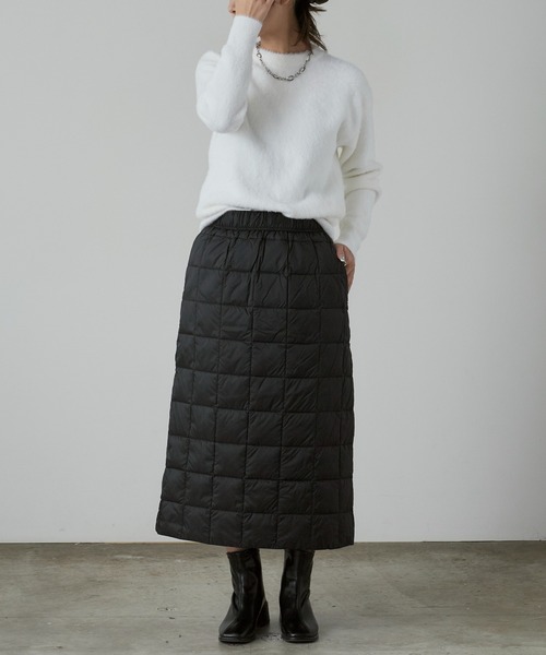 TAION（タイオン） スカート ベーシック セミロングダウンスカート