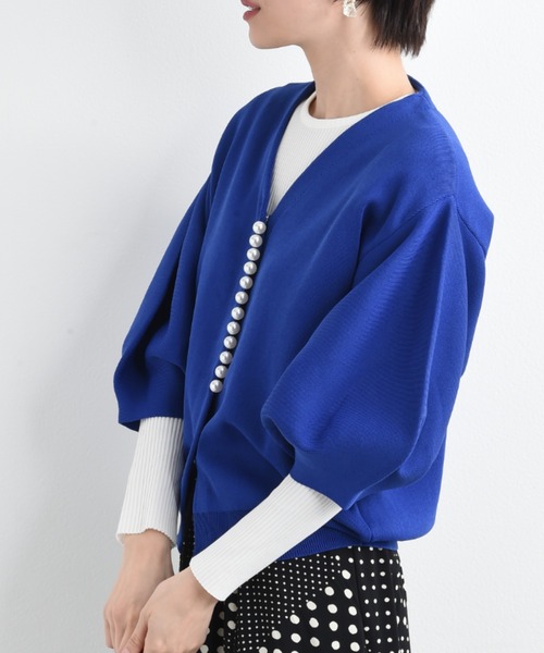 「INTERPLANET」 半袖ニット FREE ベージュ レディース_画像7