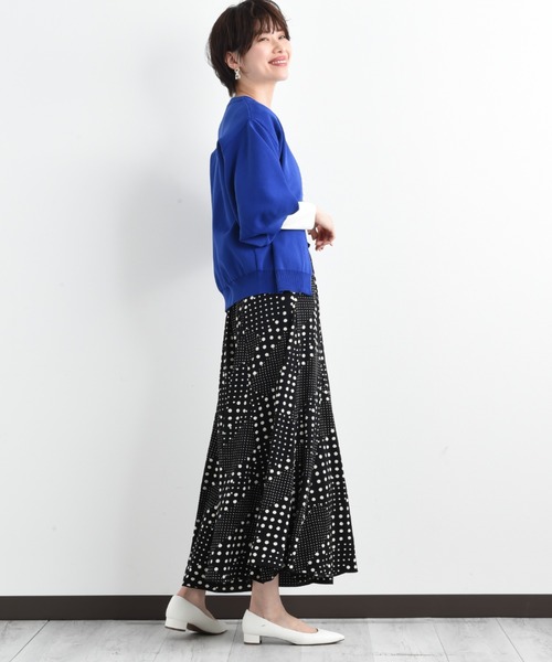 「INTERPLANET」 半袖ニット FREE ベージュ レディース_画像9