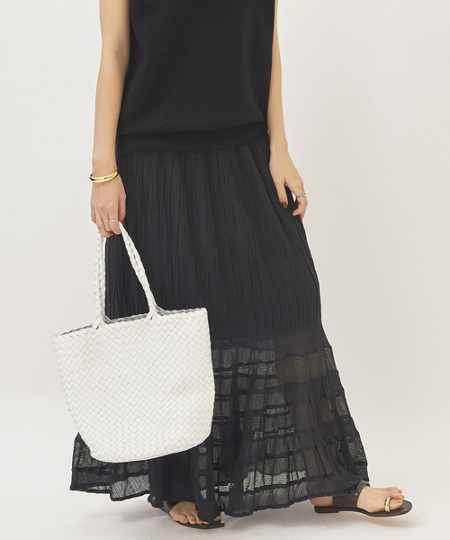 【新品未使用】Plage プラージュ ベージュロングスカート size38 plage（プラージュ） ロングスカート 38 ベージュ レディース