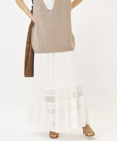 plage（プラージュ） ロングスカート 38 ベージュ レディース