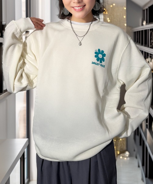 Candlestick トレーナー スウェット ふんわり 着やすい レトロ