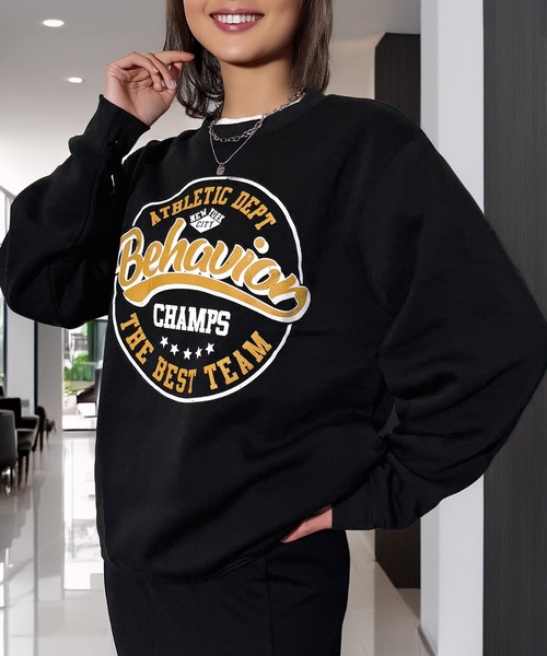 Candlestick トレーナー スウェット ふんわり 着やすい レトロ