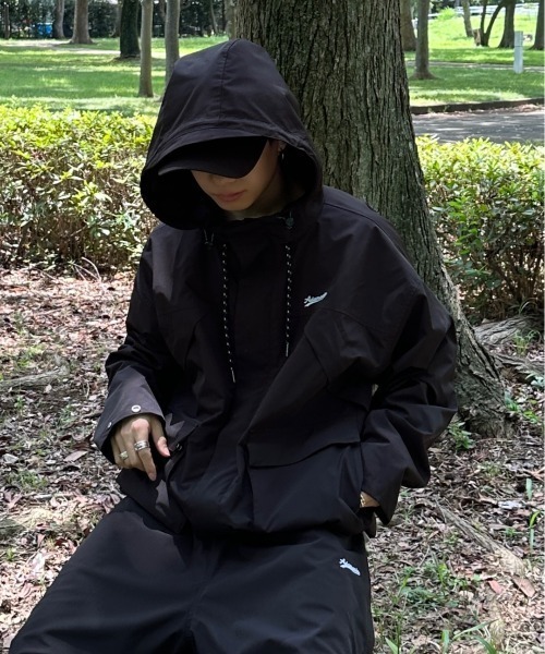 ADAMASTE マウンテンパーカー MEDIUM ブラック メンズ : ZOZOTOWN