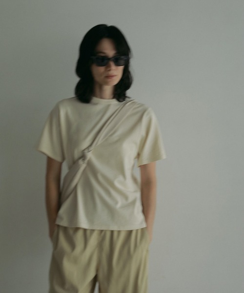 「anuke」 半袖Tシャツ FREE ブラウン レディース_画像4