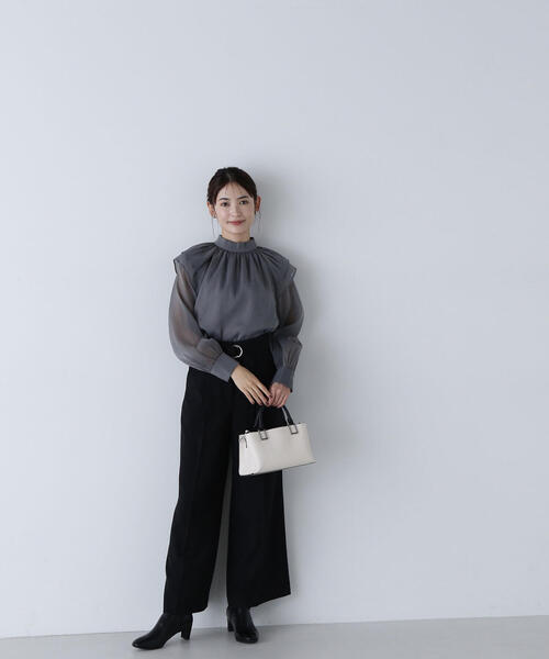 「NATURAL BEAUTY BASIC」 長袖シャツ SMALL ベージュ系その他2 レディース_画像3