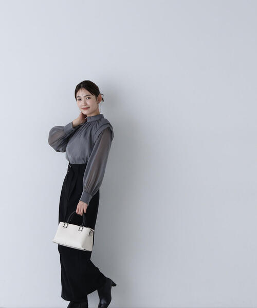 「NATURAL BEAUTY BASIC」 長袖シャツ SMALL ベージュ系その他2 レディース_画像5