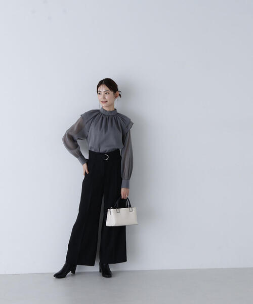 「NATURAL BEAUTY BASIC」 長袖シャツ SMALL ベージュ系その他2 レディース_画像7