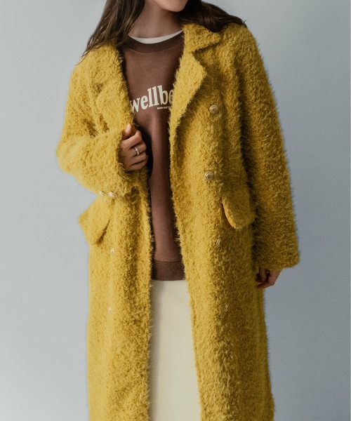 Room.no8イエローチェスターコート on：nue（オンニュ） コート チェスターコート 「on:nue」フリンジ