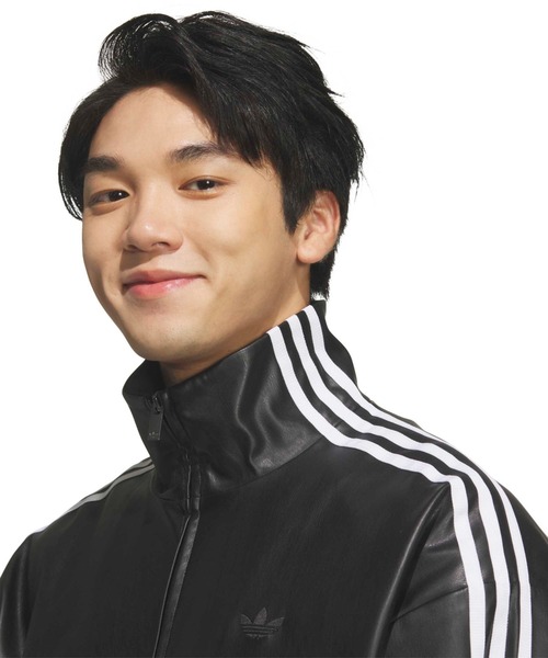 adidas（アディダス） コート ジャケット adidas PLEATHER 3STRIPES