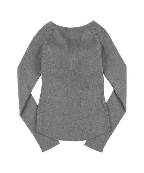 「OUR WACOAL」 長袖ニット L ブラック レディース_画像6